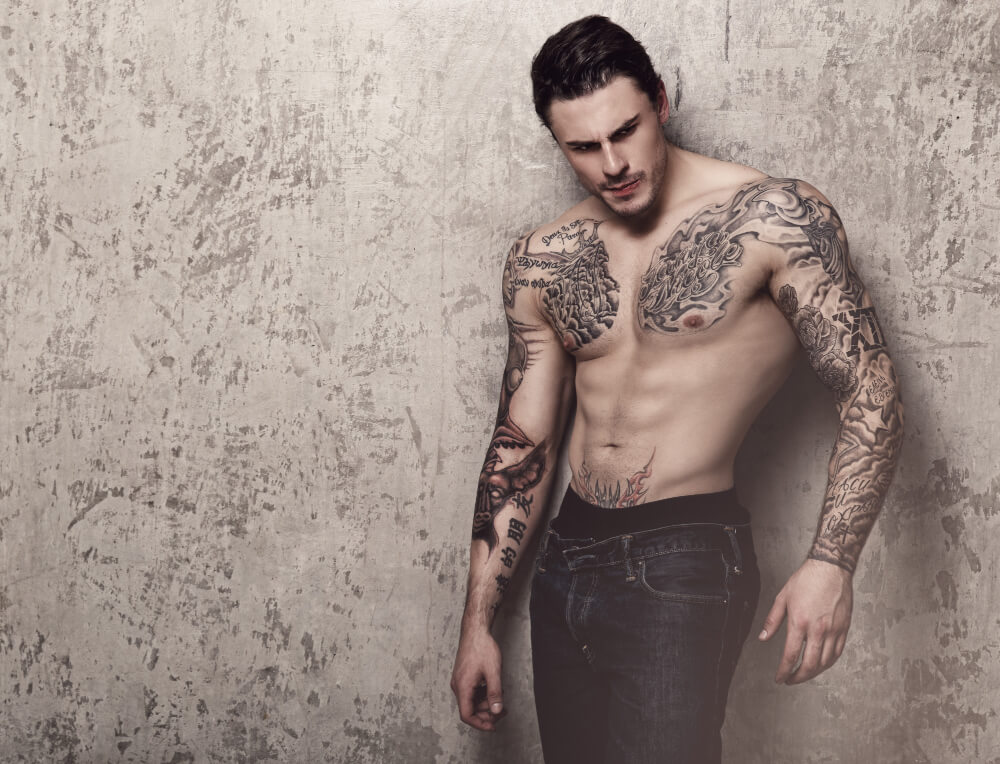 Muscular Man With Tattoo 1 