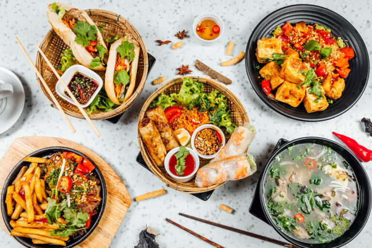 The 5 Best Chinese Restaurants In Calgary 2024   Top View Fresh Delicious Vietnamese Food Table 1 768x512 